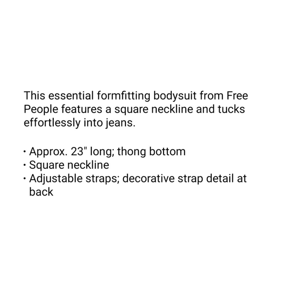 💖Free People Strappy Basique Printed Bodysuit - Picture 5 of 11